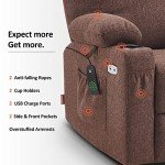 MCombo Power Lift Recliner Sofa with Massage & Heat