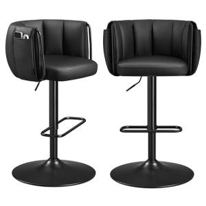Adjustable Swivel Bar Stools - Set of 2