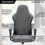 Ergonomic Grey Gaming Chair with Recline Feature