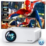 1080P Portable Outdoor Bluetooth Movie Projector