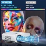1080P Portable Outdoor Bluetooth Movie Projector