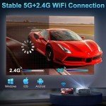 1080P Portable Outdoor Bluetooth Movie Projector