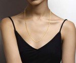 Miabella 18K Gold 5mm Cuban Link Necklace 24