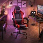 Shahoo Gaming Chair with Footrest and Massage