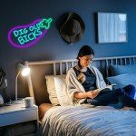 Funny Eggplant Neon Sign for Man Cave Decor