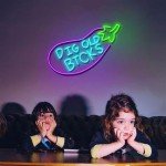 Funny Eggplant Neon Sign for Man Cave Decor