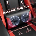 Shahoo Gaming Chair with Footrest and Massage