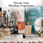 BARE BARREL® 16-Piece Mixology Bartender Kit