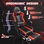 Shahoo Gaming Chair with Footrest and Massage