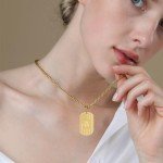 Personalized American Flag Dog Tag Necklace for Men