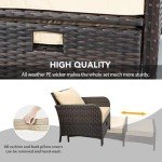 5-Piece Outdoor Conversation Set with Cushions