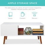 Mid-Century Modern Coffee Table with Open Storage