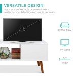 Mid-Century Modern Coffee Table with Open Storage