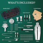 24-Piece Cocktail Shaker Set for Home Bar