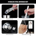 Mixology Bartender Kit with Bamboo Stand