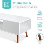 Mid-Century Modern Coffee Table with Open Storage