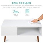 Mid-Century Modern Coffee Table with Open Storage