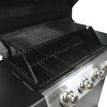 Outdoor BBQ Propane Grill with Side Burner & Wheels
