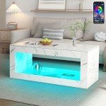 Modern LED Coffee Table with App Control