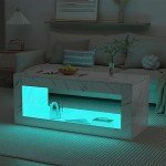 Modern LED Coffee Table with App Control