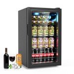 Geekman Freestanding Beverage Fridge for 120 Cans