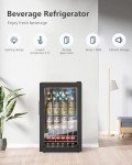 Geekman Freestanding Beverage Fridge for 120 Cans