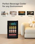 Geekman Freestanding Beverage Fridge for 120 Cans