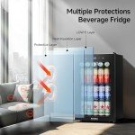 Mancave Mini Fridge for Beverages and Cans