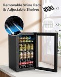 Geekman Freestanding Beverage Fridge for 120 Cans