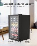 Geekman Freestanding Beverage Fridge for 120 Cans