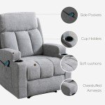 Comfy Recliner Chair with Massage and Heat