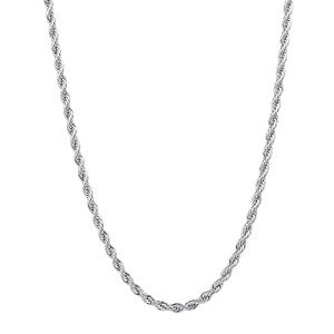 Stylish 20 Inch Stainless Steel Rope Necklace