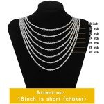 Stylish 20 Inch Stainless Steel Rope Necklace