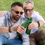 Braided Leather Bracelet for Men (Brown, 7.5")