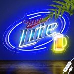 Beer Neon Wall Sign for Man Cave Decor