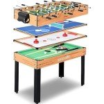 4-in-1 Multi Game Table for Mancave Fun