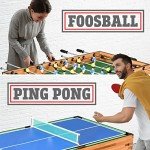 4-in-1 Multi Game Table for Mancave Fun