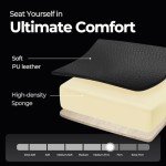 Ergonomic Blue Gaming Chair with Footrest and Lumbar Support