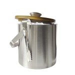 Stylish Double Wall Insulated Ice Bucket with Lid