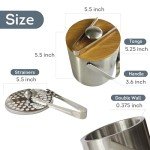 Stylish Double Wall Insulated Ice Bucket with Lid