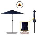 Navy Blue 7.5 ft Patio Umbrella with Tilt
