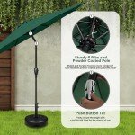 7.5' Green Patio Umbrella for Your Mancave