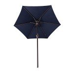 Navy Blue 7.5 ft Patio Umbrella with Tilt