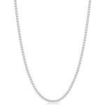 Men's Silver Tone Wheat Chain Necklace - 20 Inch