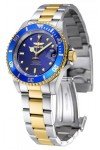 Invicta Men's Pro Diver Automatic Watch - Blue & Gold