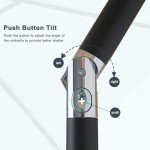 Navy Blue Solar LED Patio Umbrella 7.5ft