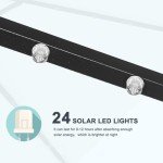 Navy Blue Solar LED Patio Umbrella 7.5ft