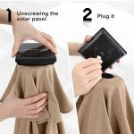 Solar LED Patio Umbrella with Lights – 7.5FT