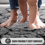 Stylish Grey and Black Shaggy Area Rug