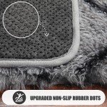 Stylish Grey and Black Shaggy Area Rug